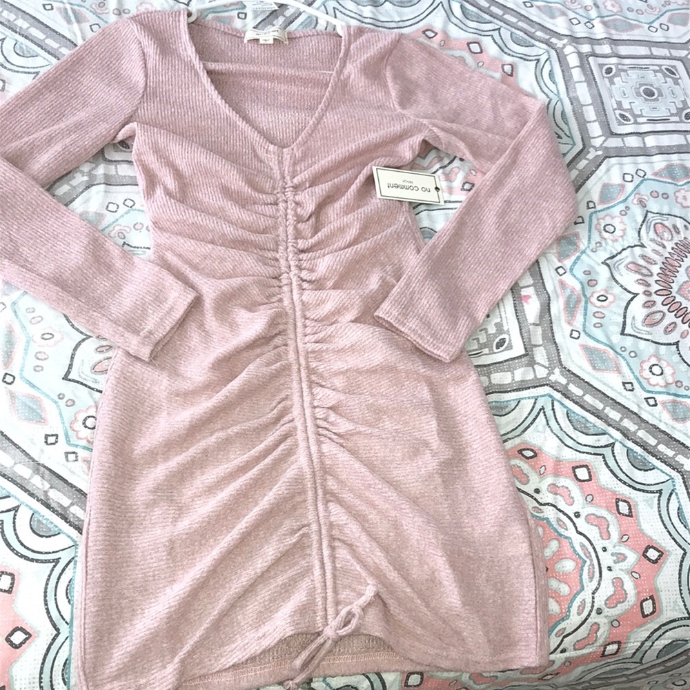 Pink/mauve long sleeve dress